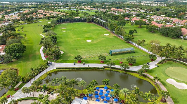 17065 Bay St, Jupiter, FL 33477 - birds eye view of property featuring a water view and golf course view