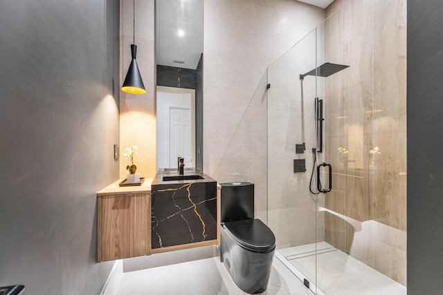 16491 Gateway Bridge Dr, Delray Beach, FL 33446 - full bath featuring a shower stall, vanity, and toilet