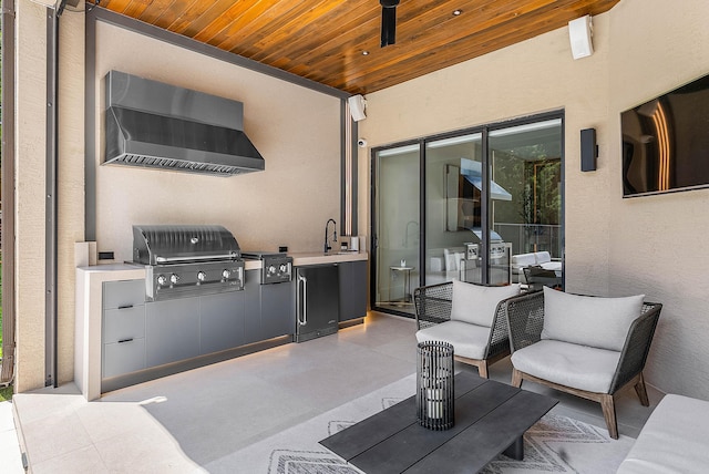 16491 Gateway Bridge Dr, Delray Beach, FL 33446 - view of patio featuring ceiling fan