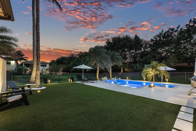 16491 Gateway Bridge Dr, Delray Beach, FL 33446 - view of yard featuring a patio area