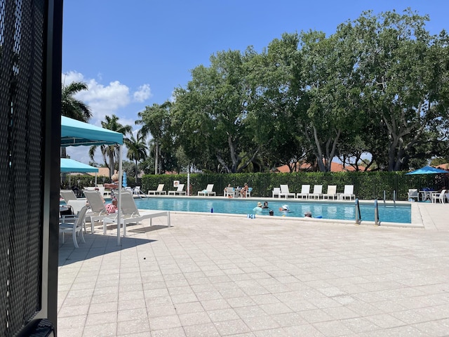 9927 Seacrest Cir Unit 202, Boynton Beach, FL 33437 - pool with a patio and fence