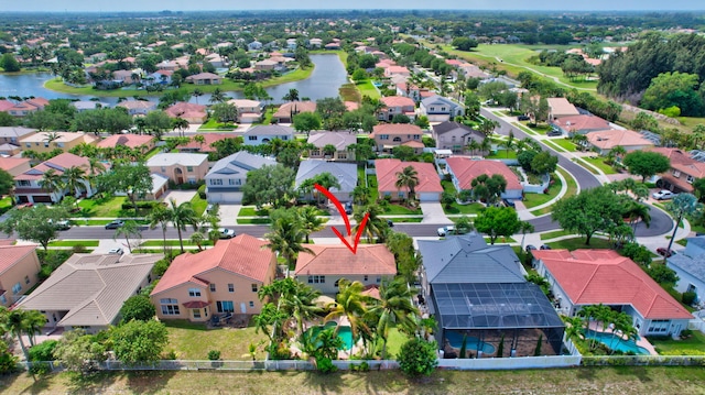 6243 Shadow Tree Ln, Lake Worth Beach, FL 33461 - aerial view of residential area featuring a large body of water