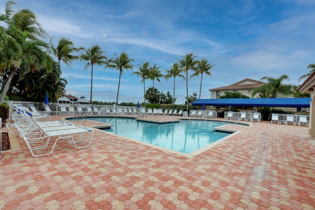 6488 Via Regina, Boca Raton, FL 33433 - pool with fence and a patio