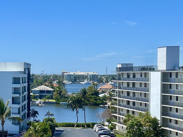 water view with a city view