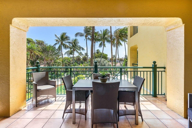view of balcony