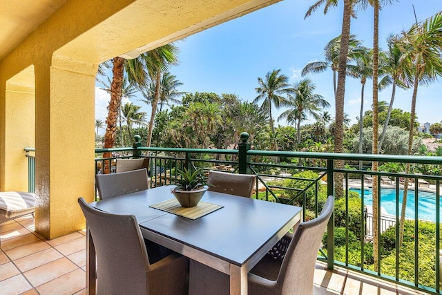 view of balcony