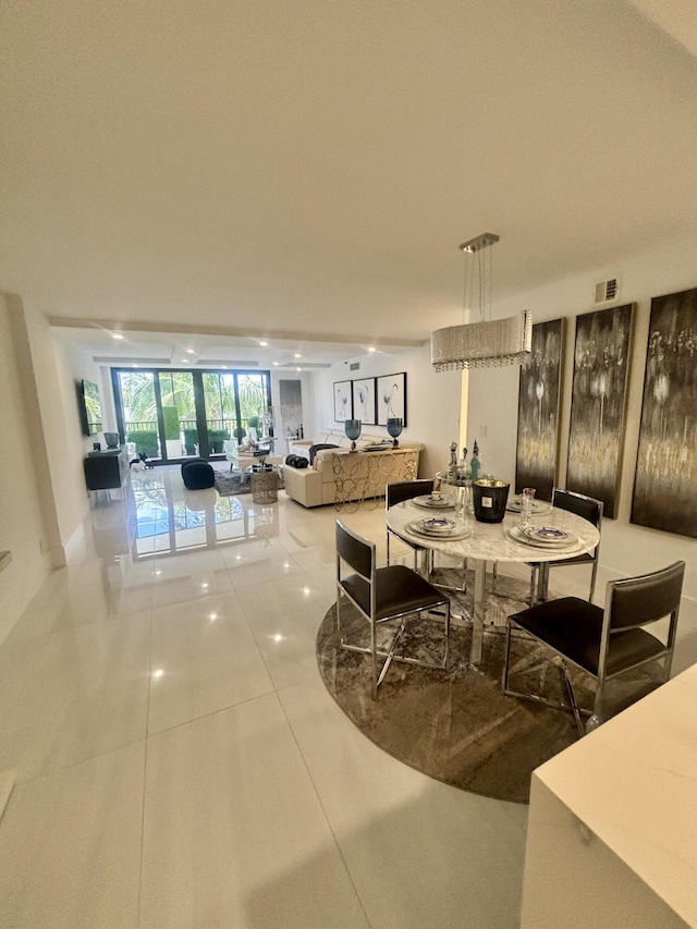 3400 S Ocean Blvd Unit 3H, Highland Beach, FL 33487 - view of tiled dining area