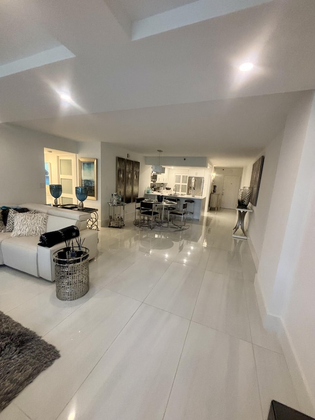 3400 S Ocean Blvd Unit 3H, Highland Beach, FL 33487 - view of tiled living room