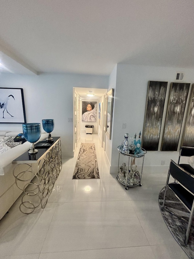 3400 S Ocean Blvd Unit 3H, Highland Beach, FL 33487 - hallway with tile patterned flooring