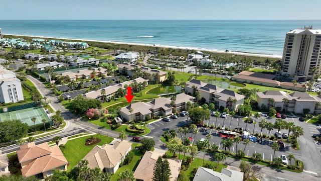2400 S Ocean Dr Unit 1216, Fort Pierce, FL 34949 - aerial view with a water view, a residential view, and a view of the beach
