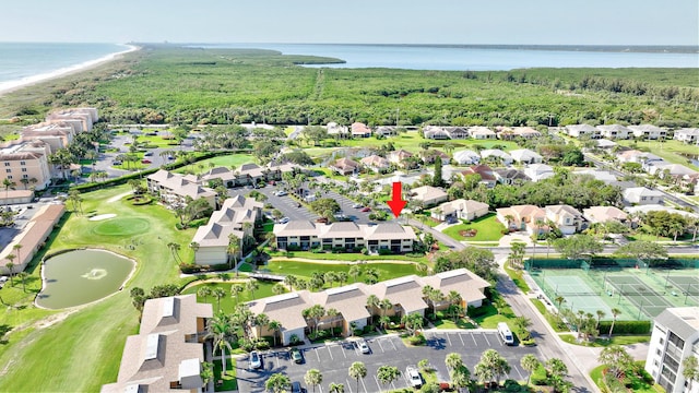 2400 S Ocean Dr Unit 1216, Fort Pierce, FL 34949 - bird's eye view with golf course view, a residential view, and a water view