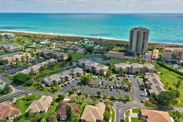 2400 S Ocean Dr Unit 1216, Fort Pierce, FL 34949 - drone / aerial view with a water view, a beach view, and a residential view