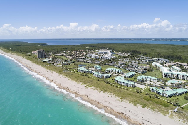 2400 S Ocean Dr Unit 1216, Fort Pierce, FL 34949 - birds eye view of property featuring a beach view and a water view