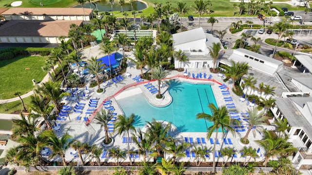 2400 S Ocean Dr Unit 1216, Fort Pierce, FL 34949 - birds eye view of property featuring golf course view and a water view