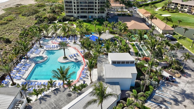 2400 S Ocean Dr Unit 1216, Fort Pierce, FL 34949 - birds eye view of property featuring golf course view