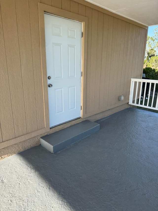 view of exterior entry