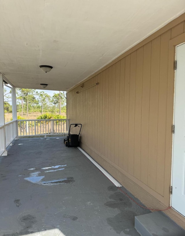 view of patio with a porch