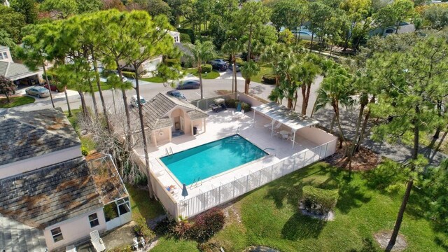 birds eye view of property