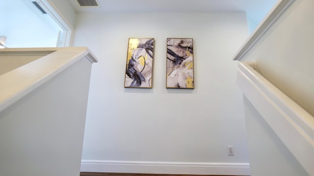 interior space featuring visible vents