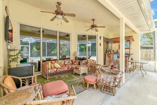 2857 SE Pace Dr, Port Saint Lucie, FL 34984 - exterior space featuring outdoor lounge area and fence