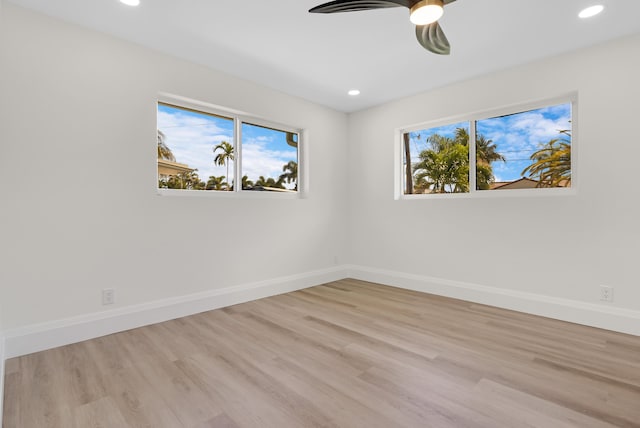 841 SE 5th Ter, Pompano Beach, FL 33060 - unfurnished room featuring recessed lighting, baseboards, and ceiling fan