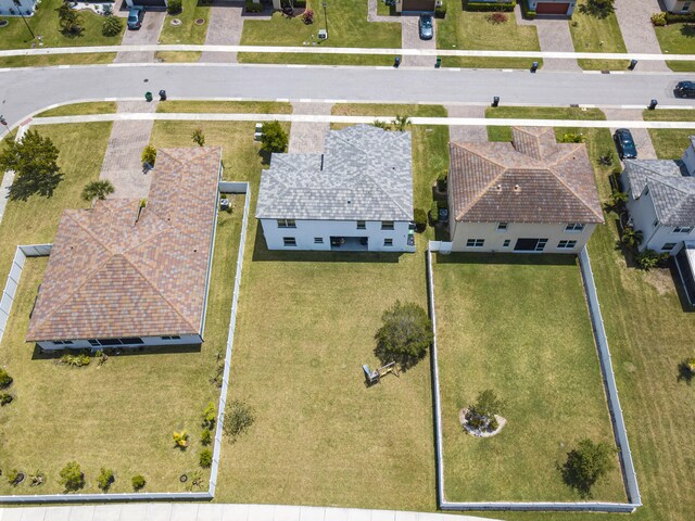 bird's eye view featuring a residential view
