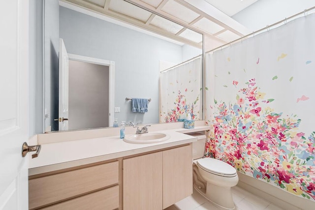 5166 SE Inkwood Way, Hobe Sound, FL 33455 - full bath with tile patterned floors, toilet, and vanity
