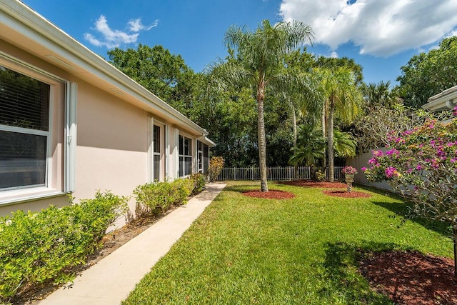 5166 SE Inkwood Way, Hobe Sound, FL 33455 - view of yard with fence