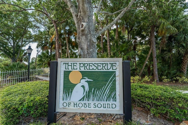 5166 SE Inkwood Way, Hobe Sound, FL 33455 - community sign featuring fence