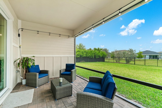 1218 Timber Reap Trl, The Acreage, FL 33470 - view of patio / terrace featuring a fenced backyard