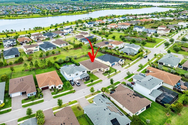 1218 Timber Reap Trl, The Acreage, FL 33470 - bird's eye view with a residential view and a water view