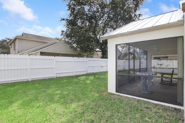 144 Pennock Landing Cir, Jupiter, FL 33458 - view of yard featuring ceiling fan and a patio