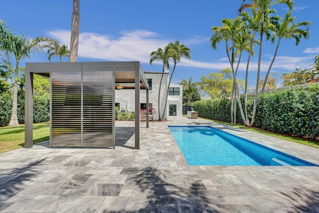 5832 Alton Rd, Miami Beach, FL 33140 - view of pool with a fenced in pool and a patio area