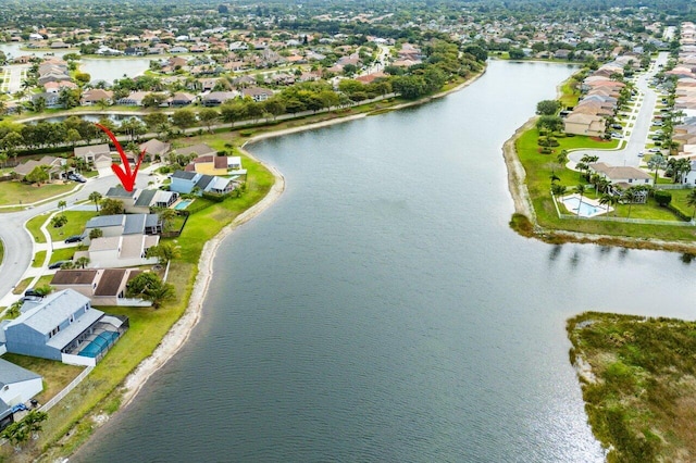 12820 Smithdale Pl, Boca Raton, FL 33428 - aerial view with a water view and a residential view