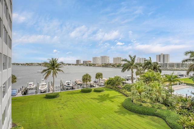 701 E Camino Real Unit 4B, Boca Raton, FL 33432 - water view with nearby urban area