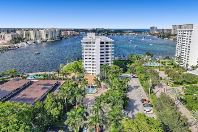 701 E Camino Real Unit 4B, Boca Raton, FL 33432 - view of urban area featuring a nearby body of water and a pool