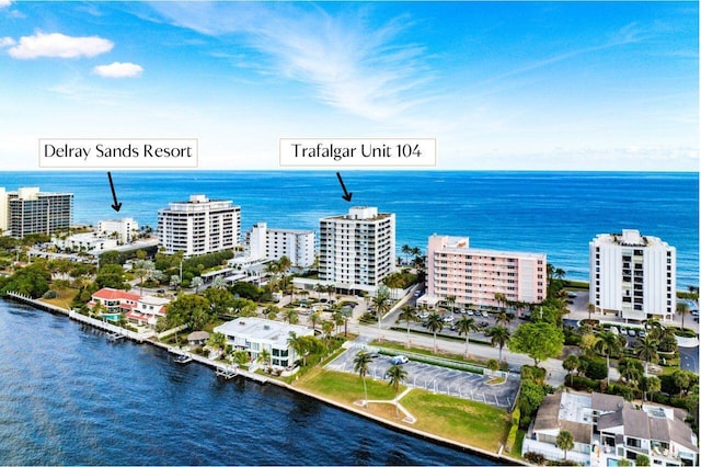 2917 S Ocean Blvd Unit 104, Highland Beach, FL 33487 - bird's eye view of a large body of water