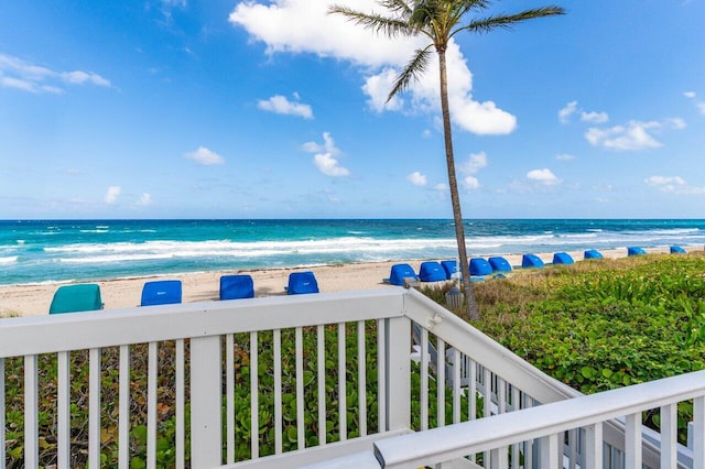 2917 S Ocean Blvd Unit 104, Highland Beach, FL 33487 - water view featuring local beach