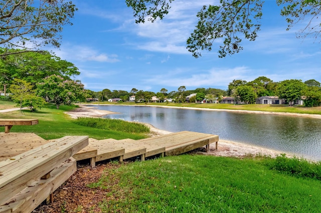 2416 NW 32nd St, Boca Raton, FL 33431 - view of property's community featuring a water view and a lawn