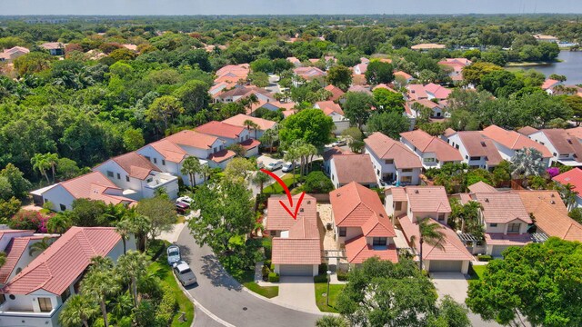 21687 Cromwell Cir, Boca Raton, FL 33486 - bird's eye view with a residential view