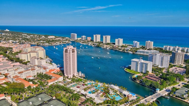 21687 Cromwell Cir, Boca Raton, FL 33486 - drone / aerial view with a city view and a water view