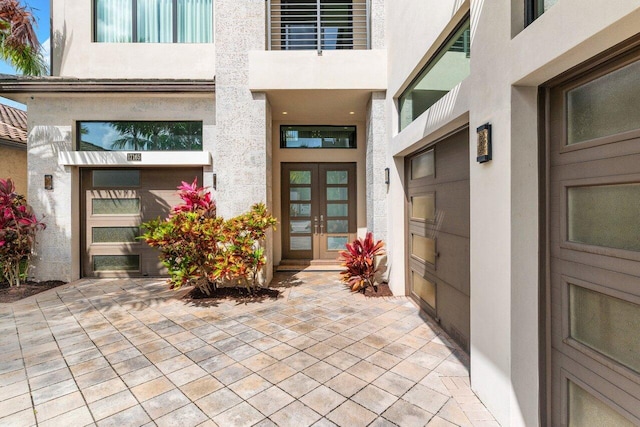 17165 Abruzzo Ave, Boca Raton, FL 33496 - property entrance featuring french doors and stucco siding