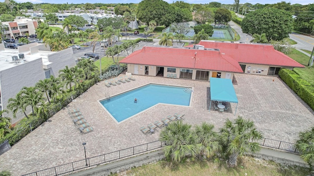 birds eye view of property
