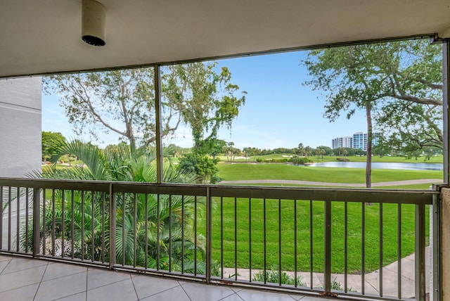 1625 Bridgewood Dr, Boca Raton, FL 33434 - balcony with view of golf course and a water view