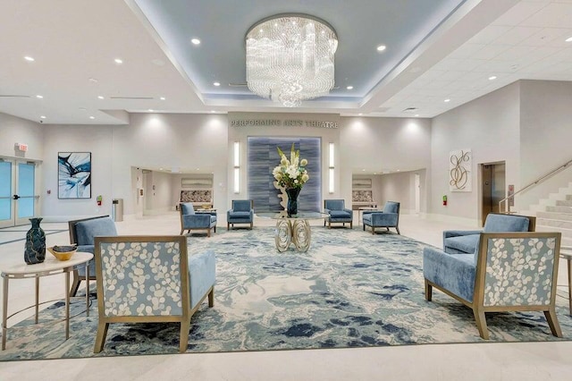 lobby featuring stairway