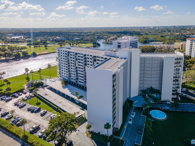 336 Golfview Rd Unit 916, North Palm Beach, FL 33408 - bird's eye view featuring a water view and a view of city