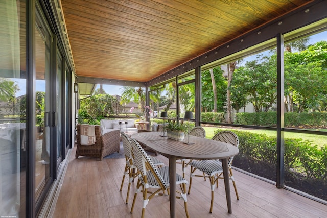 13268 Polo Club Rd Unit A104, Wellington, FL 33414 - sunroom / solarium featuring an outdoor hangout area