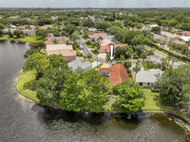 104 Cove Rd, Greenacres, FL 33413 - aerial view of residential area featuring a large body of water