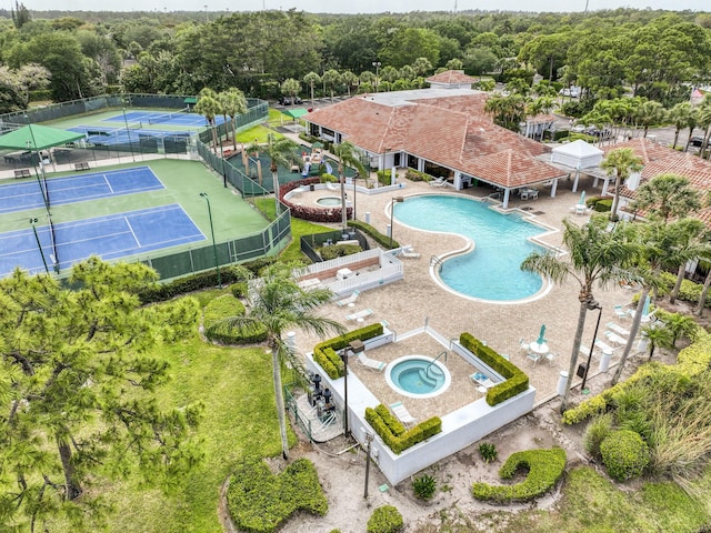 104 Cove Rd, Greenacres, FL 33413 - drone / aerial view of a pool area