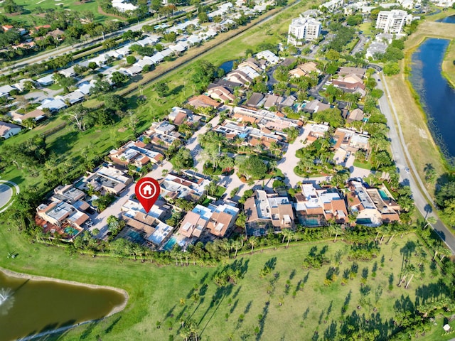 6582 Patio Ln, Boca Raton, FL 33433 - aerial view of property and surrounding area featuring a nearby body of water and nearby suburban area